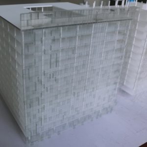 Façade architectural model