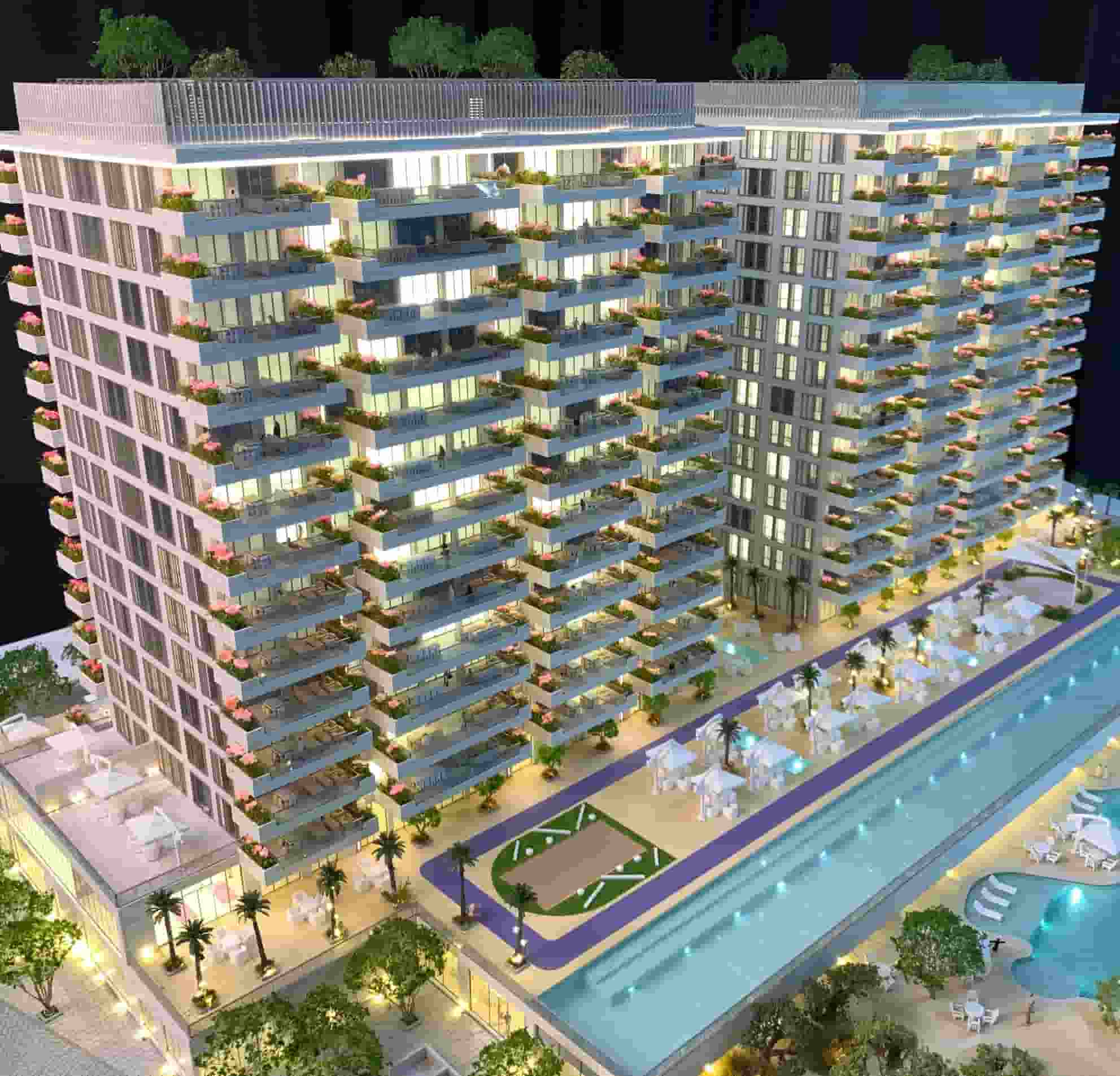 White architectural model