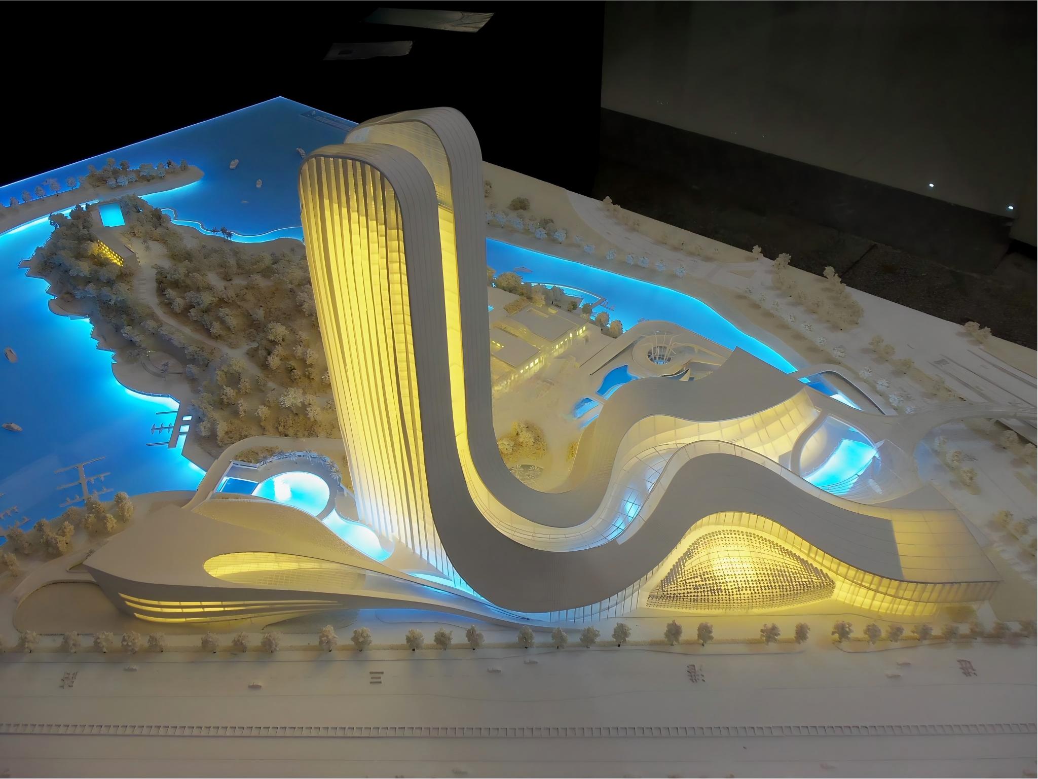 White architectural model