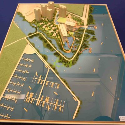 Zhuhai Hengqin Free Trade Zone Wooden Architectural Model 1