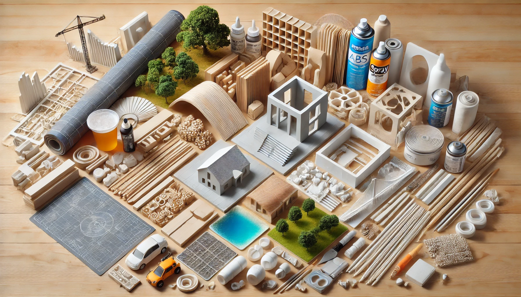 Architectural model materials